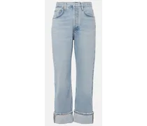 Jeans regular Fran a vita media