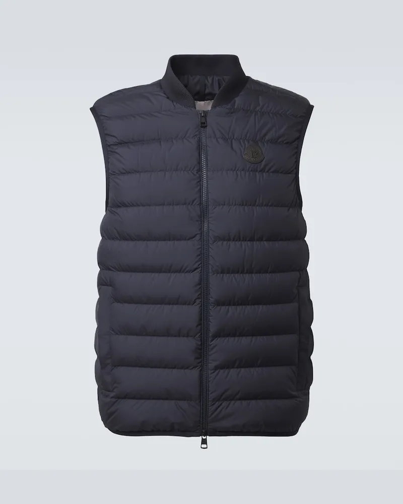 Moncler Gilet Froissel in piumino trapuntato Blu