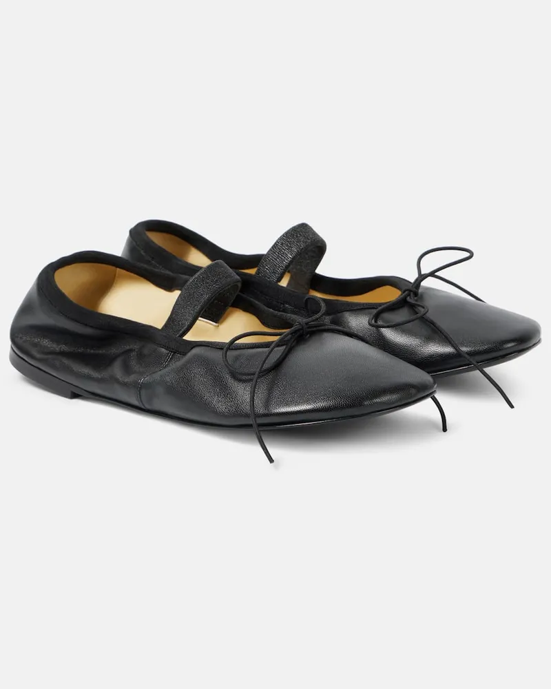 Proenza Schouler Ballerine Mary Jane Glove in pelle Nero