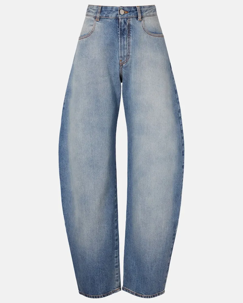 Alaïa AlaÃ¯a Jeans barrel Blu