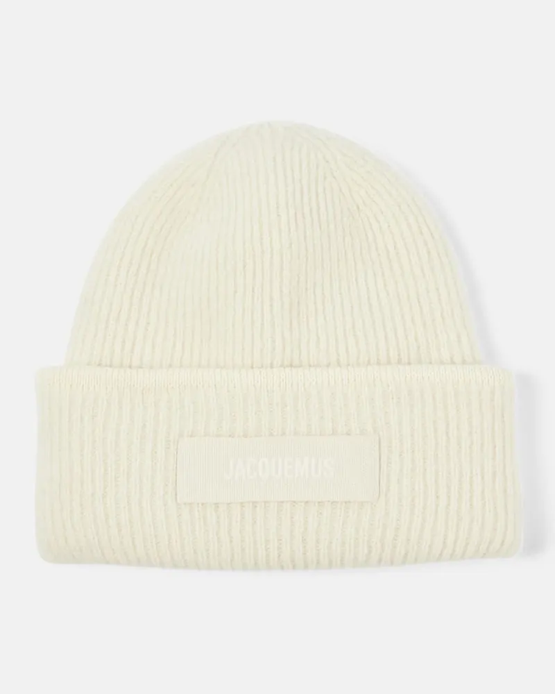 Jacquemus Berretto Le Bonnet in misto alpaca Bianco