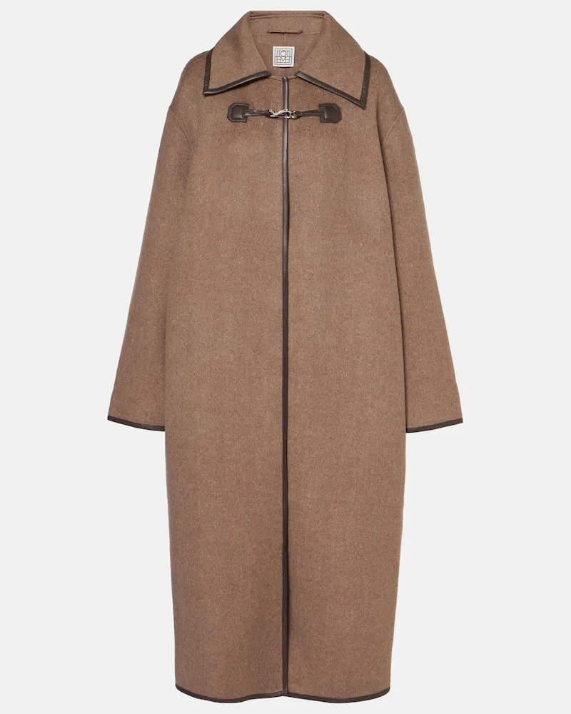 Totême Cappotto in lana Marrone