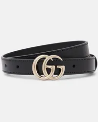 Gucci Cintura GG Marmont in pelle Nero