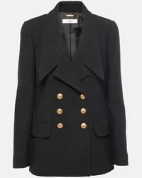 Chloé Chloé Blazer doppiopetto in misto lana Nero