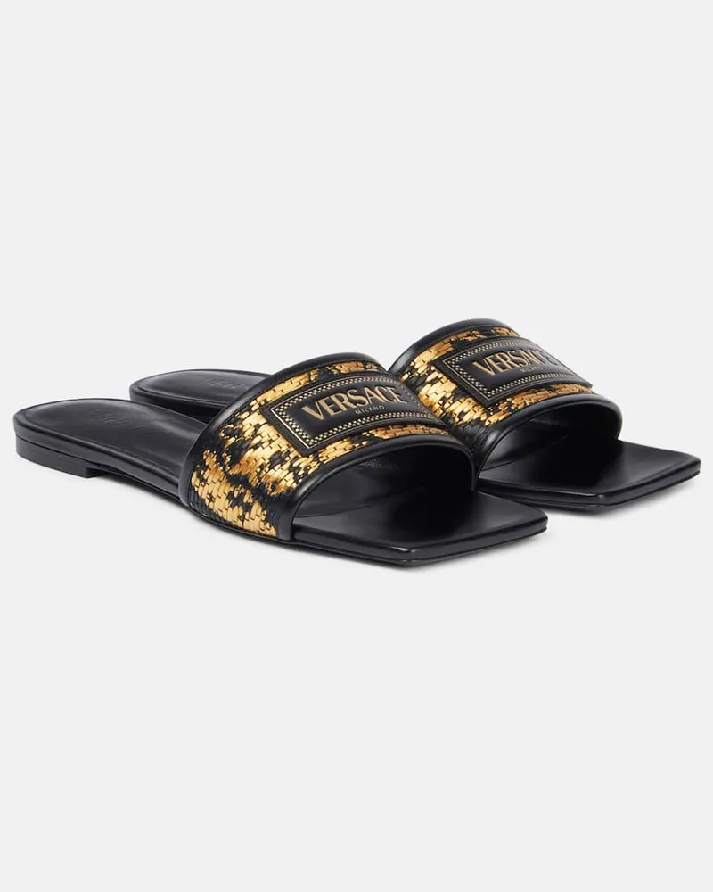 Versace Sandali Theia Barocco Nero