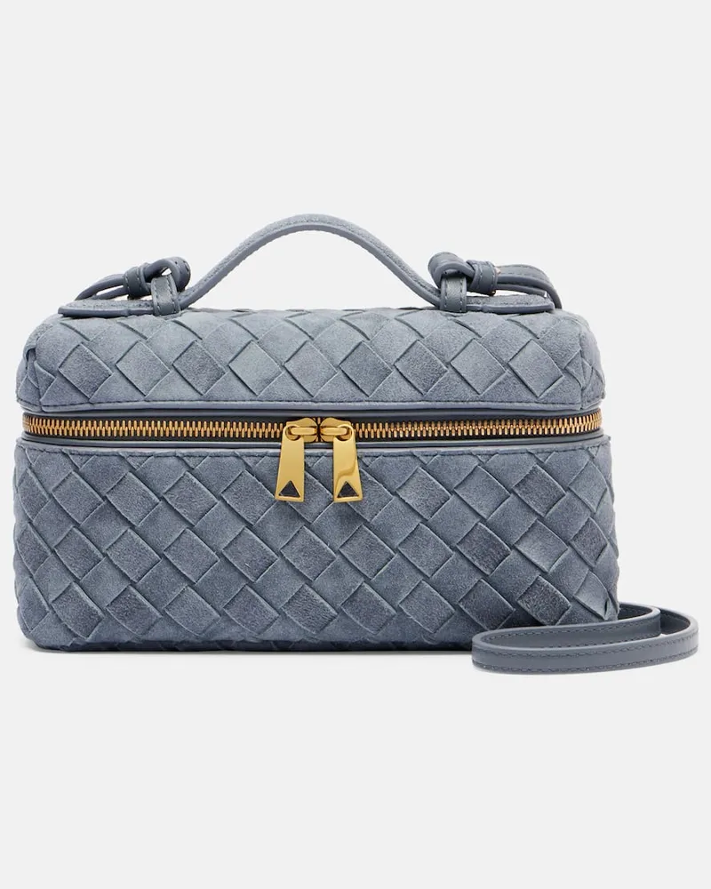 Bottega Veneta Beauty case Bang Bang in suede Grigio