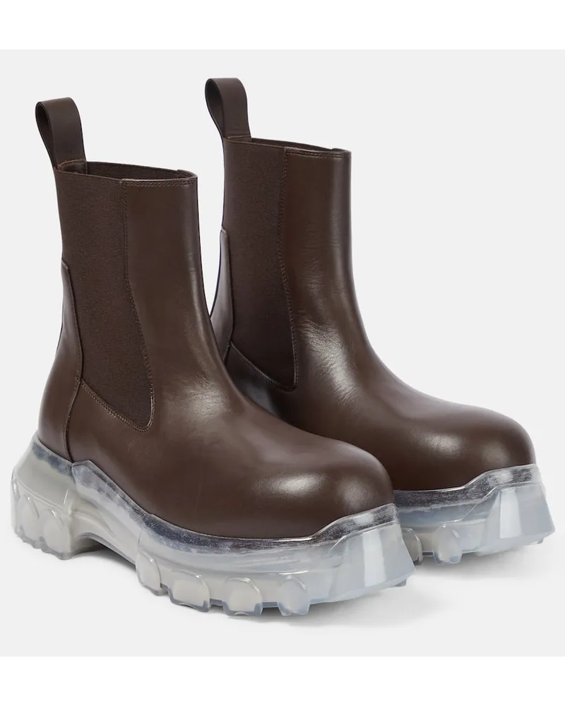 Rick Owens Stivaletti in pelle Marrone