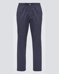 Ralph Lauren Pantaloni regular in canvas Blu