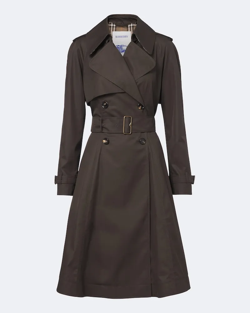 Burberry Trench Pembury in gabardine di cotone Marrone