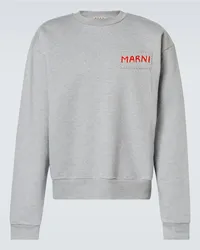 Marni Felpa in jersey di cotone Bianco