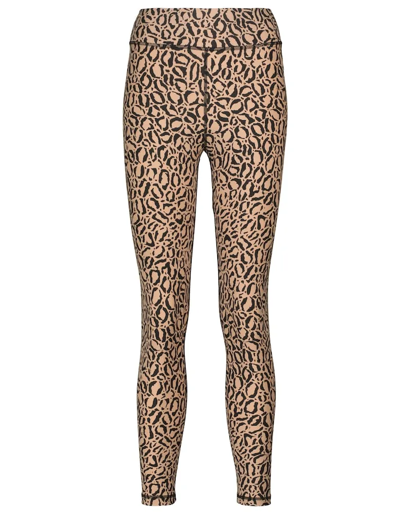 The Upside Leggings a vita alta con stampa leopardata Marrone