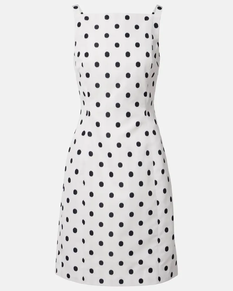 Patou Abito corto a pois Bianco