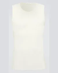 AMI Paris Tank top in jersey Bianco