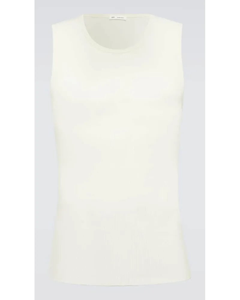 AMI Paris Tank top in jersey Bianco