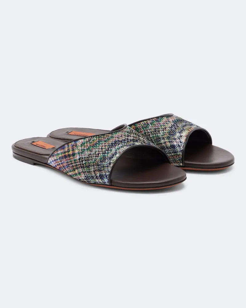 Missoni Mules Liza in lamé Multicolore