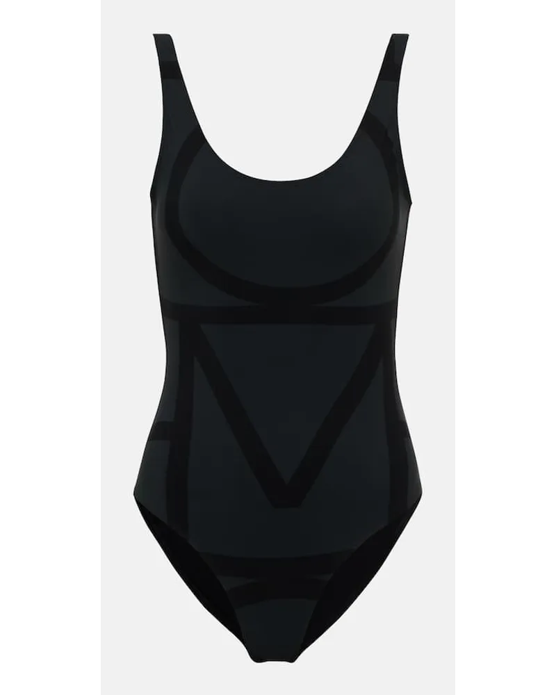 Totême Costume intero con logo Nero