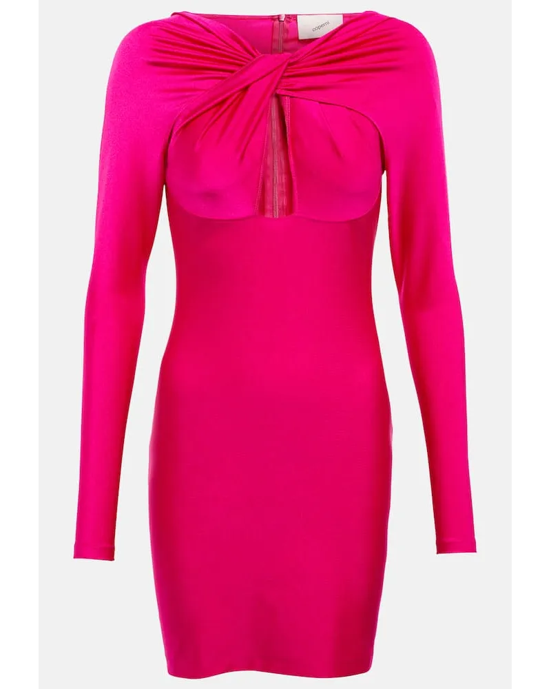 COPERNI Miniabito in jersey con cut-out Rosa