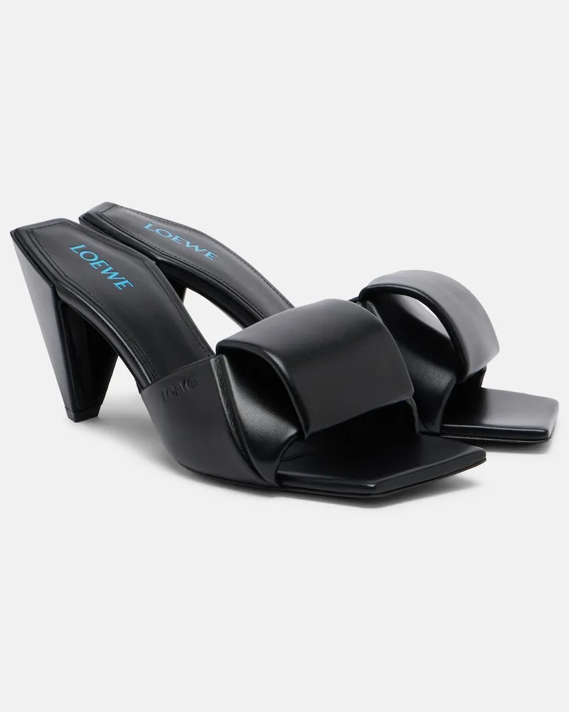 Loewe Mules Origami in pelle Nero