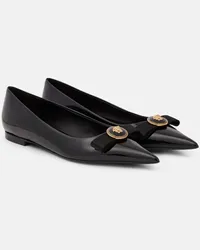 Versace Ballerine Gianni Medusa in pelle Nero