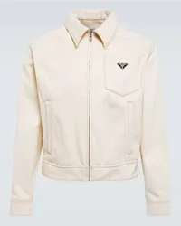 Prada Giacca blouson con zip Bianco