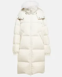 Yves Salomon Piumino con finiture in shearling Beige