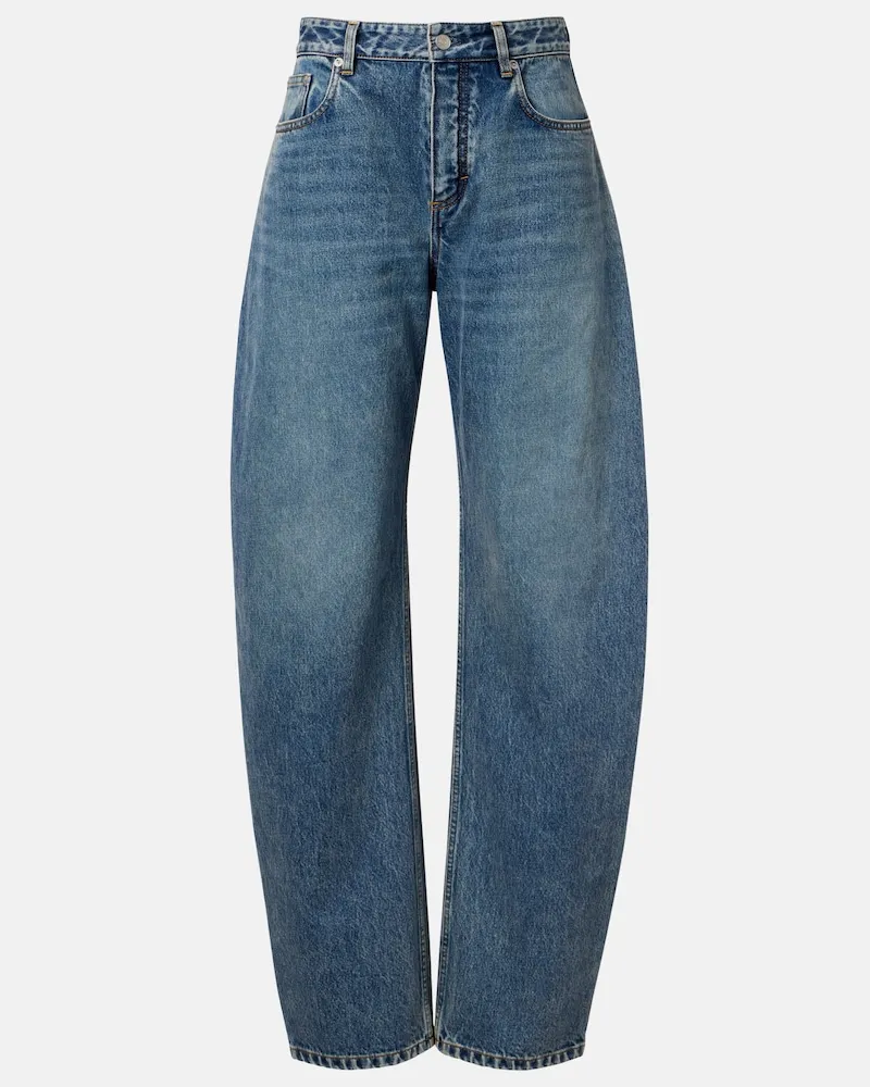 Alaïa AlaÃ¯a Jeans barrel Blu