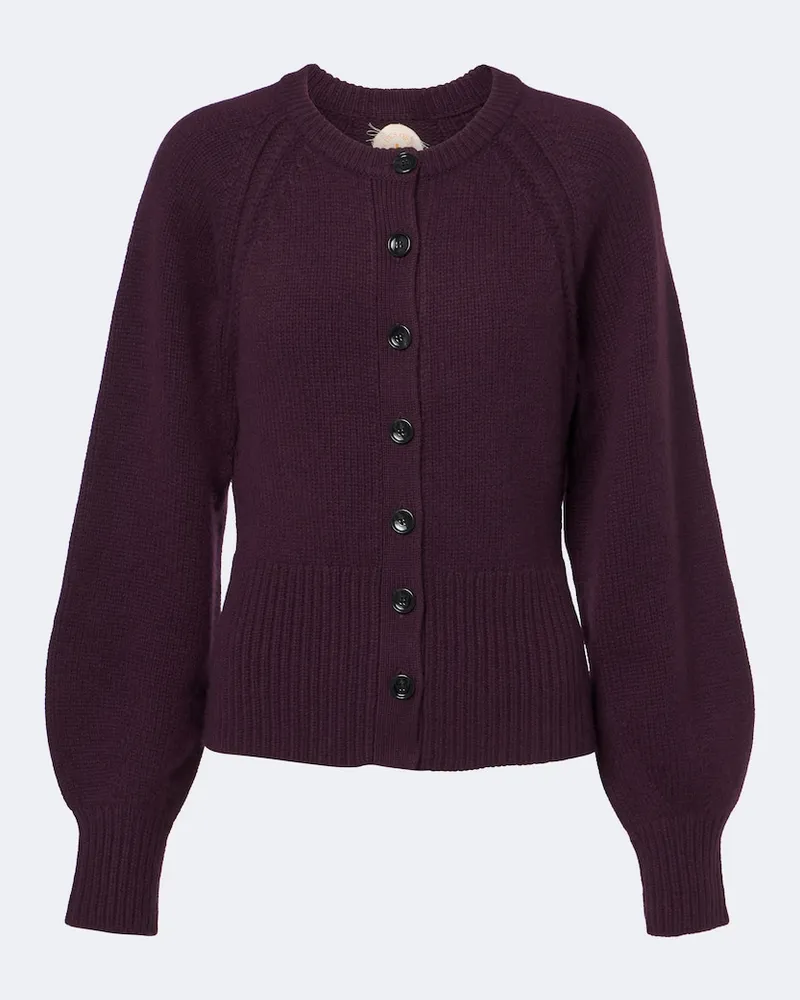 Jardin des Orangers Cardigan in cashmere Viola