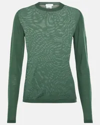 Max Mara Pullover Pesco in lana Verde