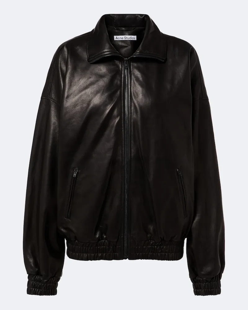Acne Studios Giacca in pelle Nero
