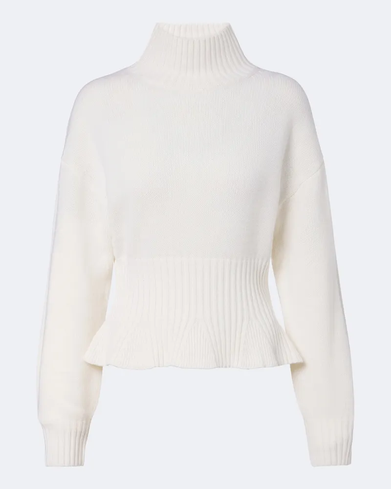 Jardin des Orangers Pullover in lana e cashmere a collo alto Bianco