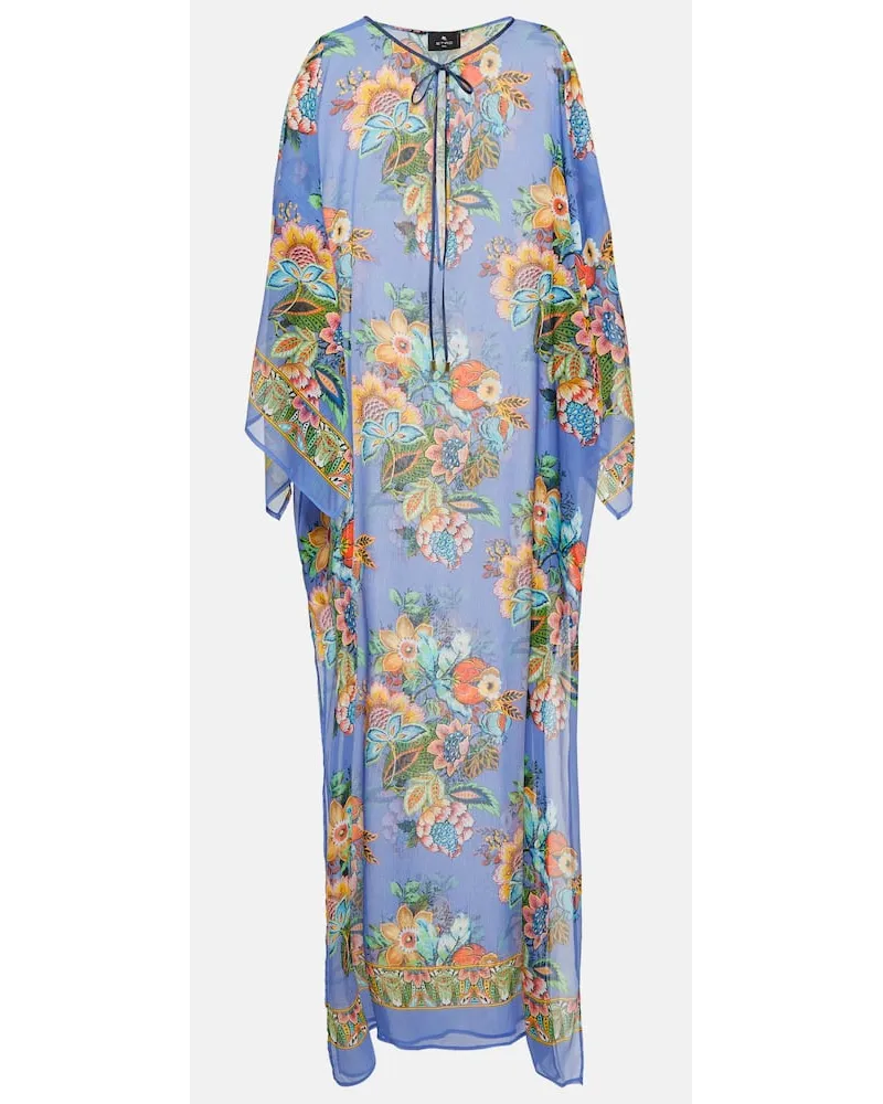 Etro Copricostume con stampa Blu