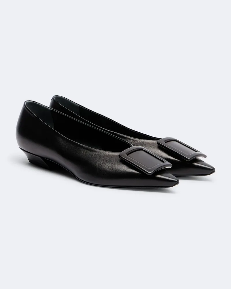 Roger Vivier Ballerine in pelle a punta Nero