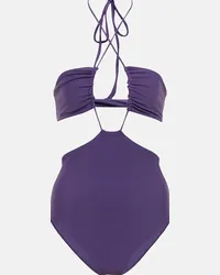 JADE SWIM Slip bikini Incline a vita alta Viola