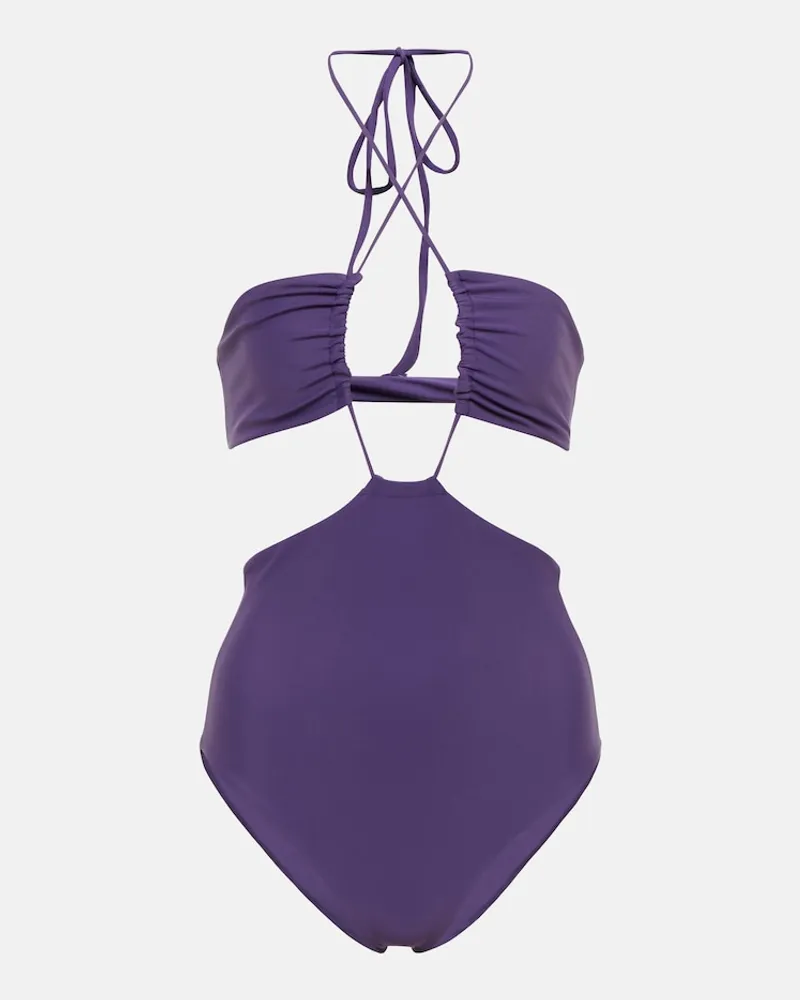 JADE SWIM Slip bikini Incline a vita alta Viola