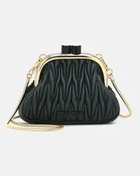 Miu Miu Clutch Miu Belle Mini in pelle matelassè Verde