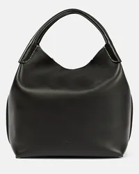 Loro Piana Borsa Bale Large in pelle Nero