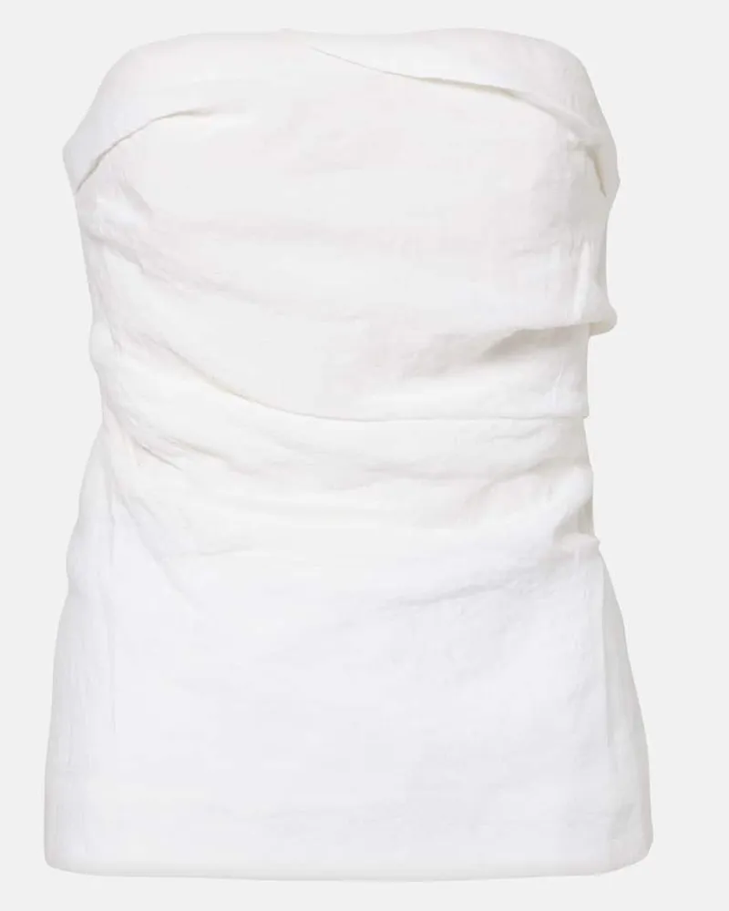TOVE Top Izel in lino Bianco