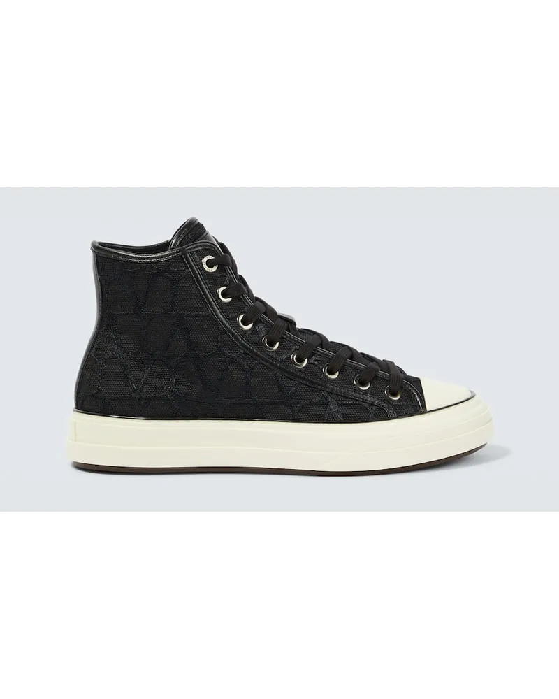 Valentino Garavani Sneakers Toile Iconographe in canvas Nero
