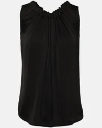 Velvet Top Mindi in raso Nero