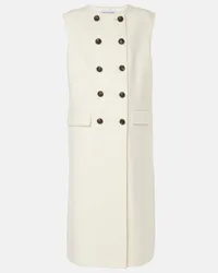 Veronica Beard Gilet Hoxton in misto lana Bianco