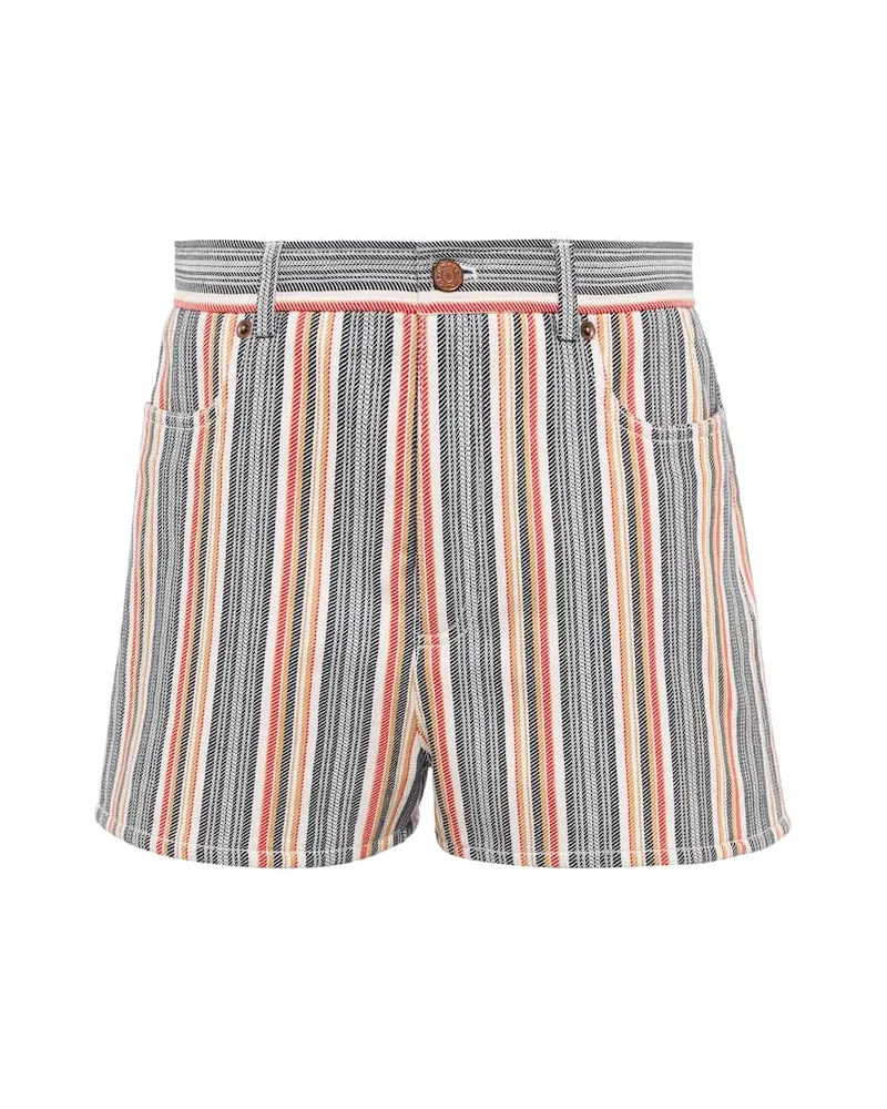 See by Chloé See By ChloÃ© Shorts di jeans a righe Multicolore