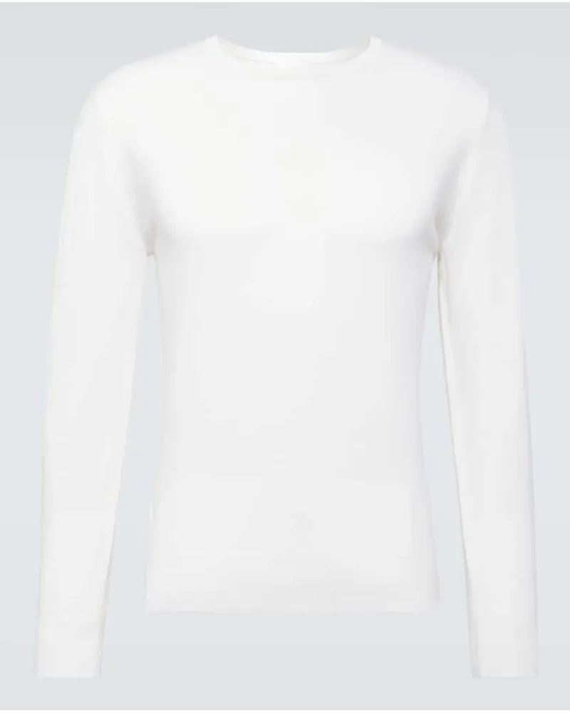 ALLUDE Pullover in cashmere Bianco