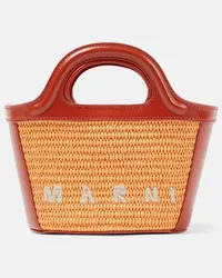 Marni Borsa Tropicalia Medium con pelle Arancione