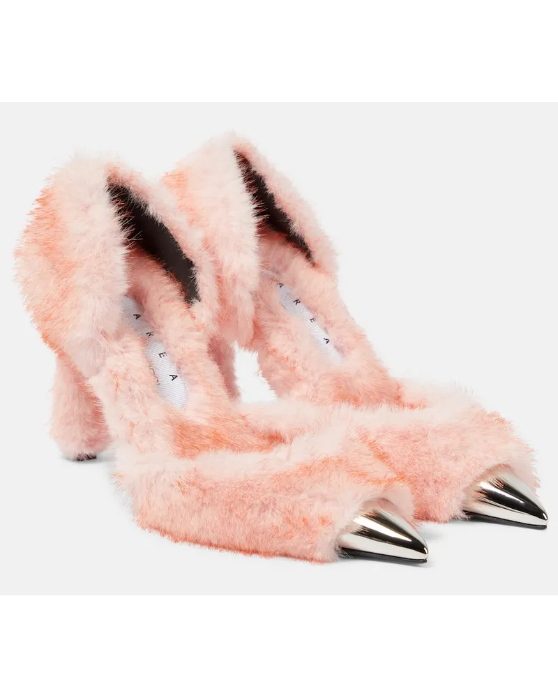 Area Pumps Dagger con pelliccia sintetica Rosa