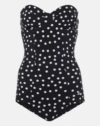 Dolce & Gabbana Costume intero a pois Nero