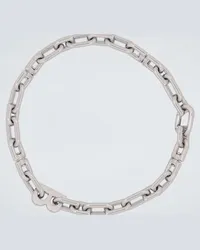 Balenciaga Collana corta B Chain Argento