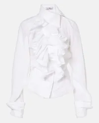 Vivienne Westwood Camicia Wizard Frill in cotone Bianco