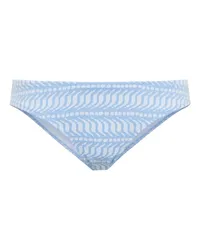 Heidi Klein Slip bikini Fiji in jacquard Blu