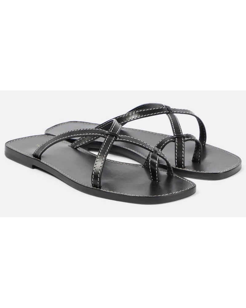 The Row Sandali Link in pelle Nero