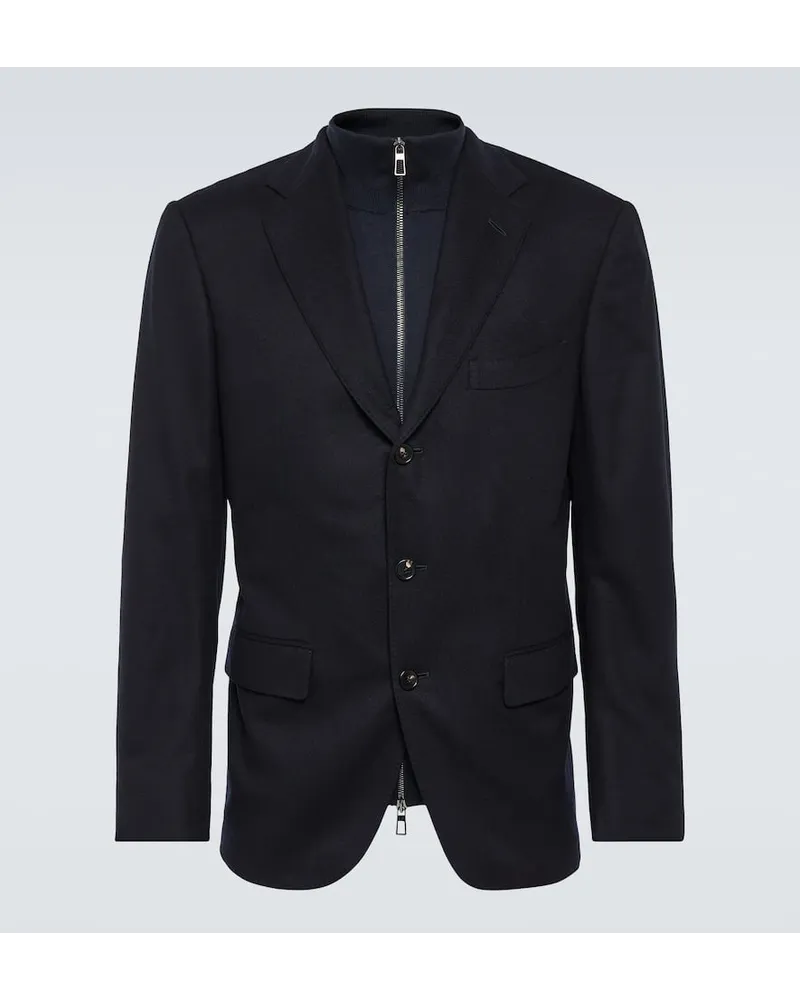 Loro Piana Giacca in cashmere Blu